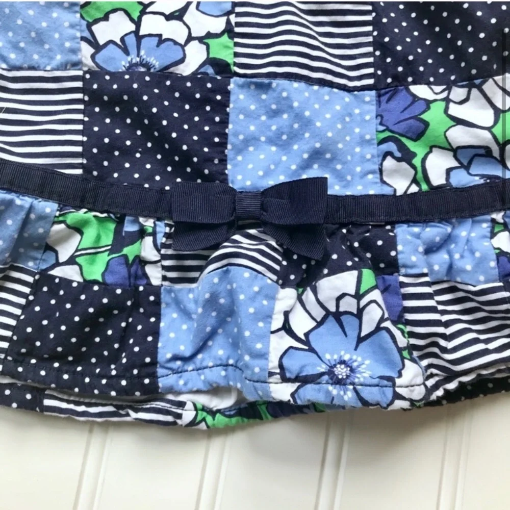 •Gymboree• patchwork peplum tank